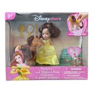 Princess Belle Doll Magical Pony And Rose Playset Disney Store